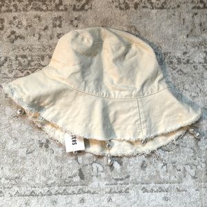 Brand new Serefina bucket hat with pearl detail